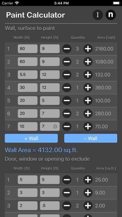 Paint Calculator Plus screenshot-4