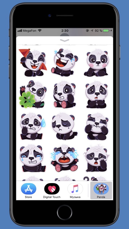 pandaSTiK sticker for iMessage