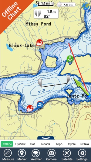 Flathead lake Montana charts HD GPS fishing maps(圖3)-速報App