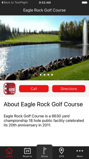 Eagle Rock Golf Course - Scorecards, GPS