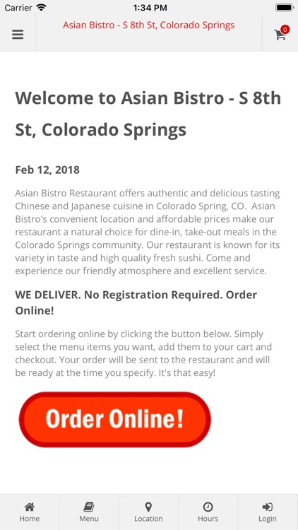 Asian Bistro Colorado Springs