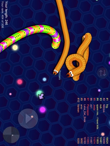 Скриншот из Glowing Snake King Online Game