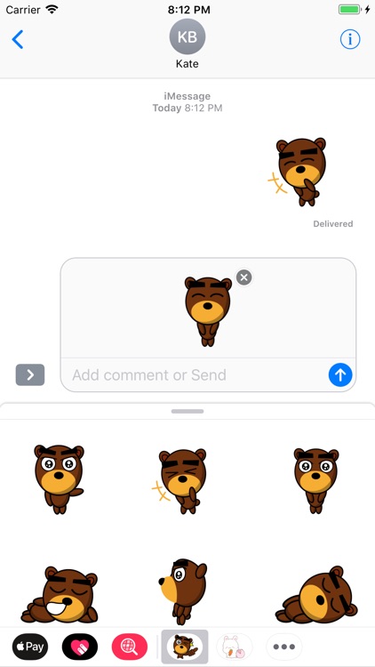 Teddy Bear Animated Stickers