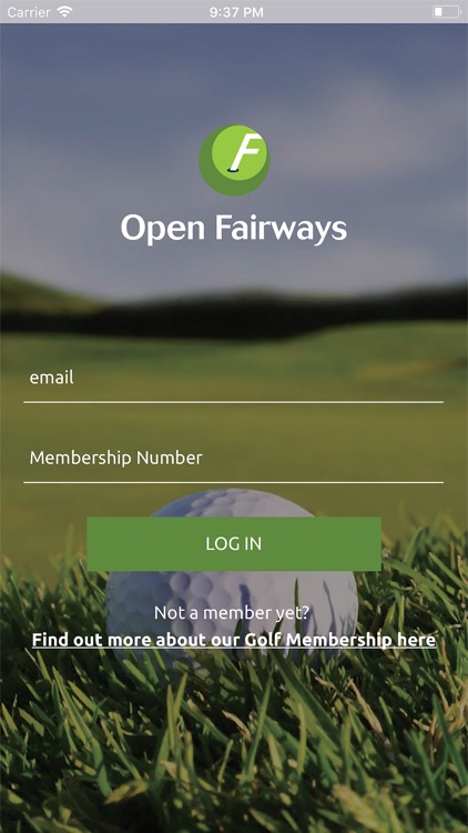 Open Fairways Digital Card