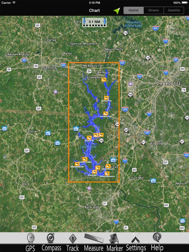 Lake Wylie Nautical Charts HD(圖5)-速報App