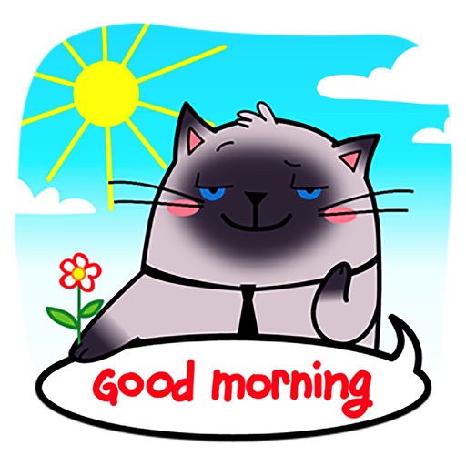 Cat Stickers: Fat Sam Icon