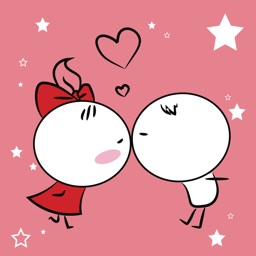 Romantic Couple Love Stickers by IMAD MBARKI