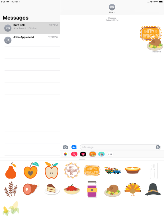 Ultimate Thanksgiving Stickers screenshot 2