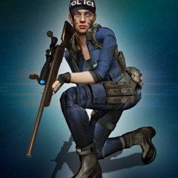 Sniper Police Girl 3d