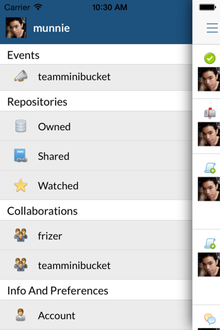 Mini Bucket - BitBucket Client - náhled