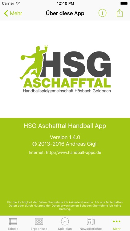 HSG Aschafftal screenshot-3