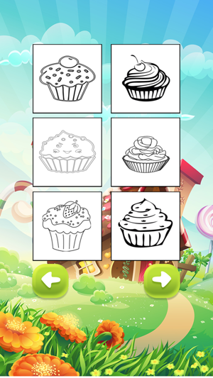 Cute Tasty Cupcakes Coloring Book(圖2)-速報App