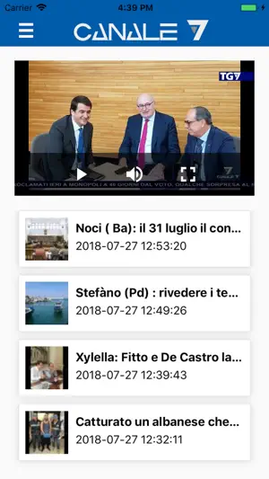 Captura 1 Canale7 iphone
