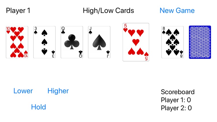 High Low Card Game screenshot-3