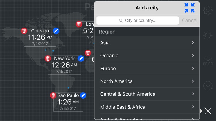 map:clock - World Map & Clock screenshot-5
