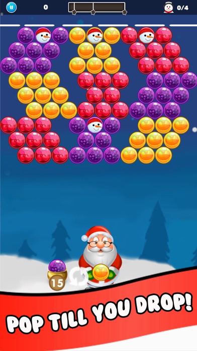 Christmas Bubble Shooter Game screenshot 2
