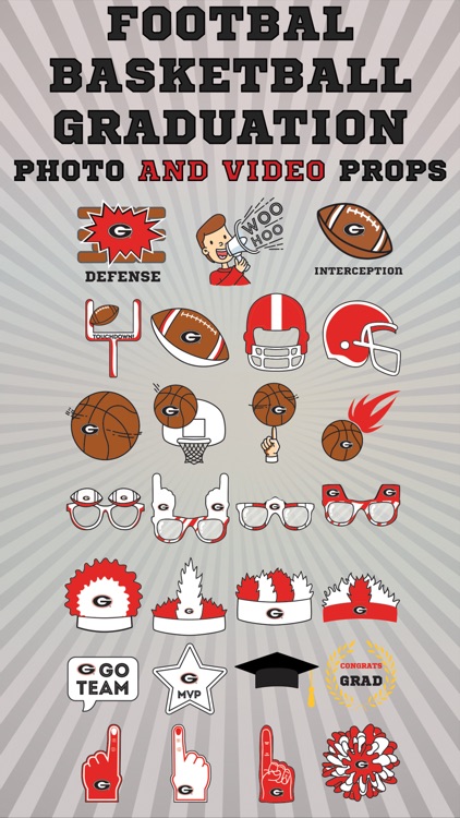 Georgia Bulldogs Animated Selfie Stickers