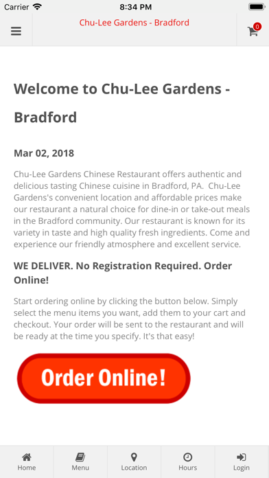 How to cancel & delete Chu-Lee Gardens Bradford from iphone & ipad 1