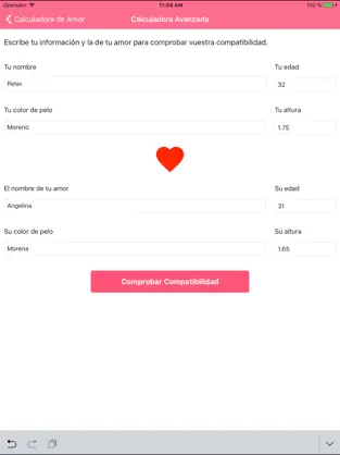 Screenshot 2 Calculadora de amor iphone