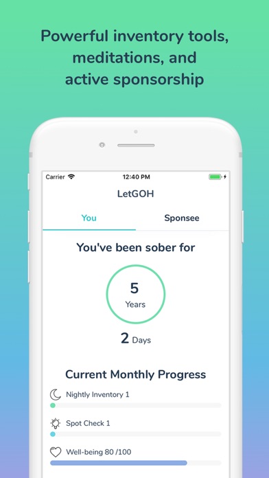 LetGOH - Addiction Recovery screenshot 2