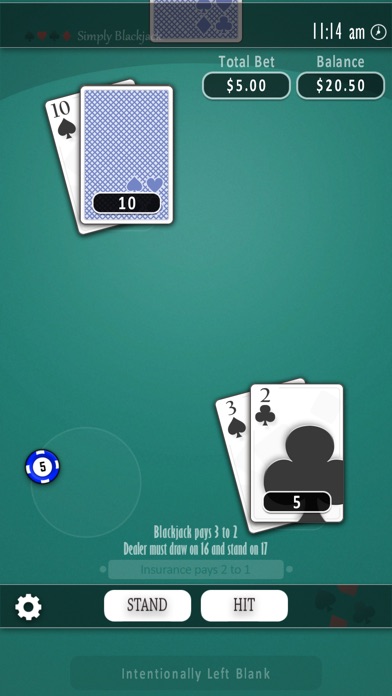 Simply Blackjack screenshot 2