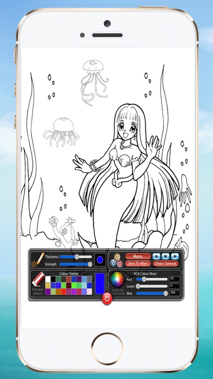 Coloring Book Mermaids screenshot-3