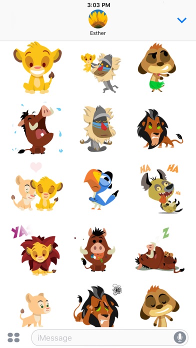 Disney Stickers: The Lion King iPhone App