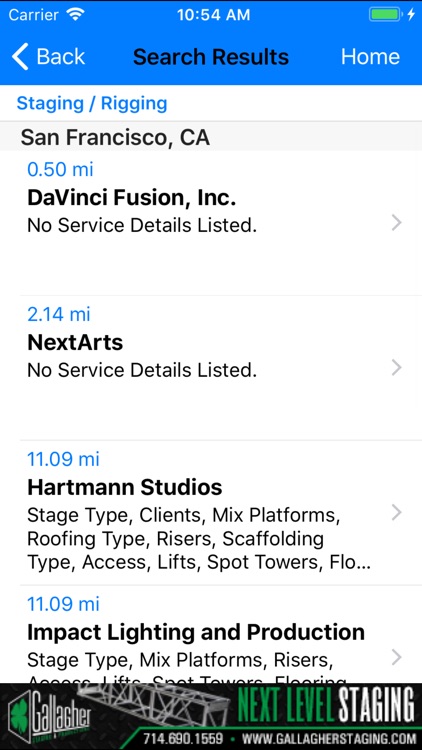 Event Production Directory