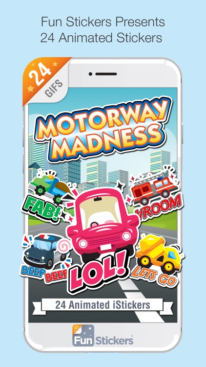 Motorway Madness iSticker