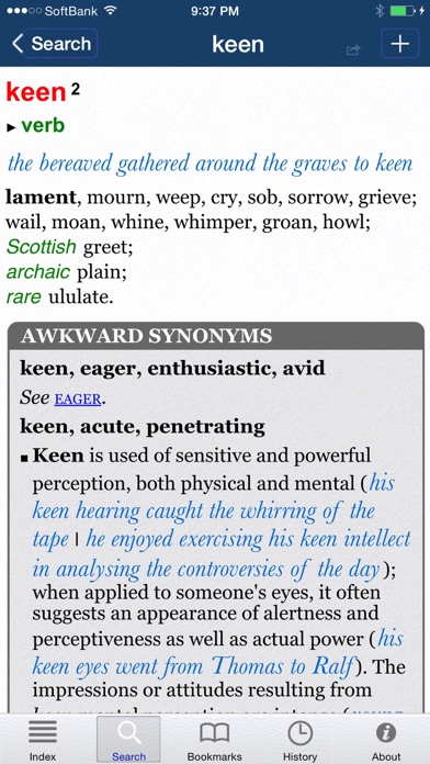 Oxford Thesaurus of English (OTE Powered by UniDict®) Screenshot 3