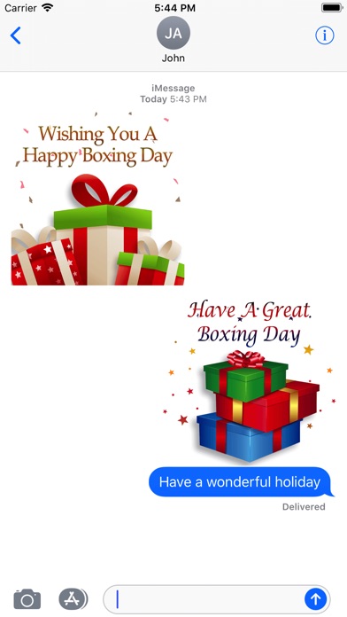 Happy Boxing Day Gifts Sticker screenshot 3