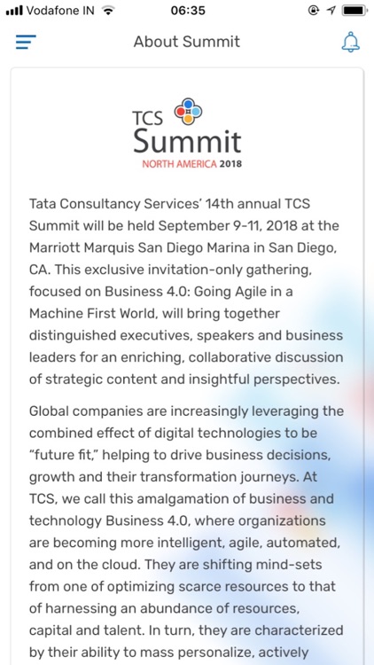 TCS Summit 2018 screenshot-3