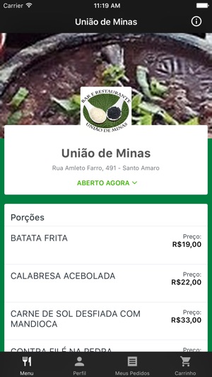 União de Minas Delivery