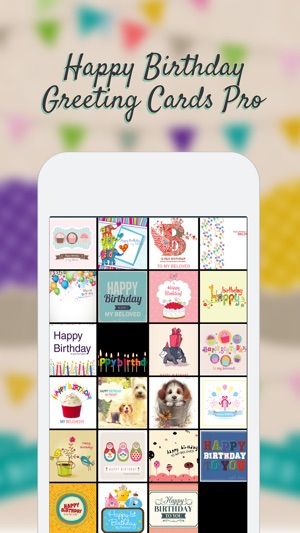 Happy Birthday Greeting Cards Pro(圖3)-速報App