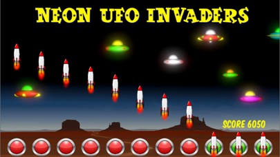 Neon UFO Invaders Pro screenshot 3