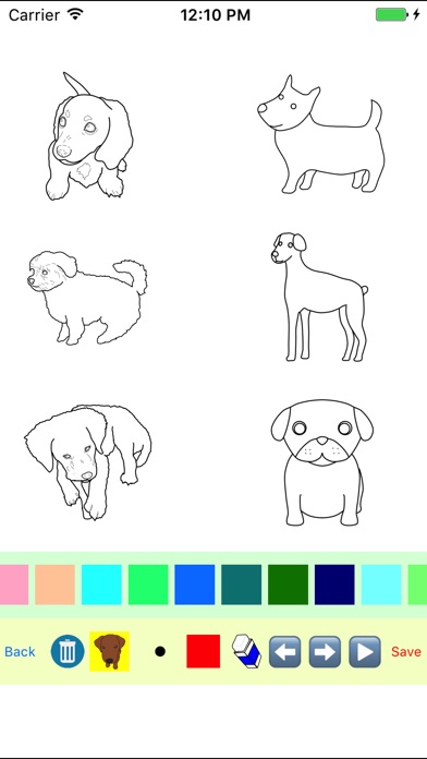Puppy Dog Moves Coloring Book screenshot 3