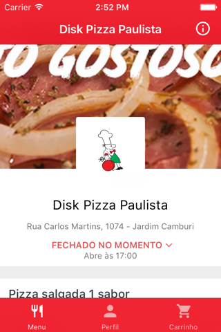 Disk Pizza Paulista Delivery screenshot 2