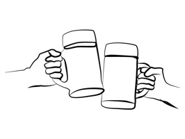 Beer Lovers Day Stickers