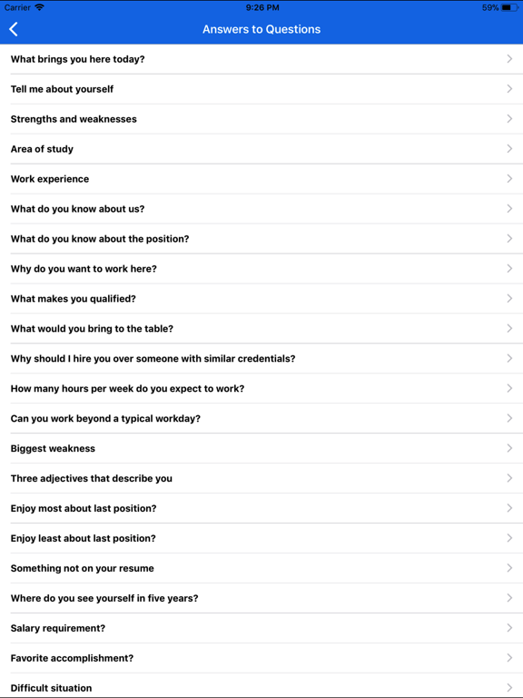 Job Interview Questions App by SimuGator screenshot