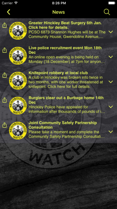 Hinckley Neighbourhood Watch screenshot 3