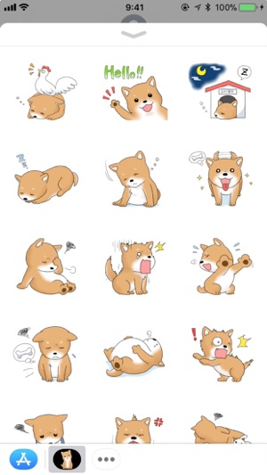 Stamps for iMessage : shiba 豆柴(圖2)-速報App