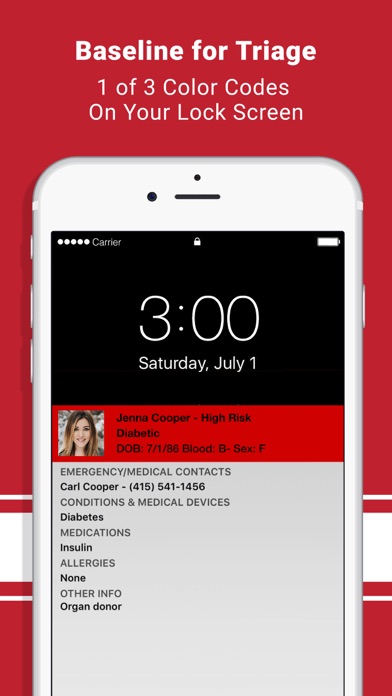 ICE Standard ER with Smart911™ - The Official In Case of Emergency Standard Card App for iPhone screenshot