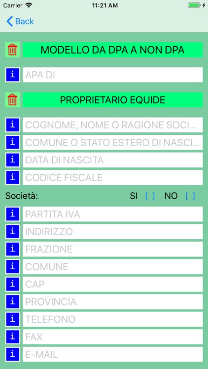 Modello DPA