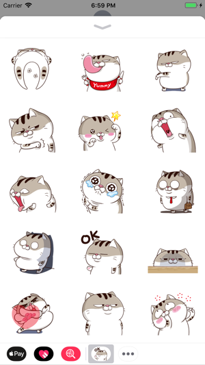 Tabby Cat Cute Stickers Pack(圖2)-速報App