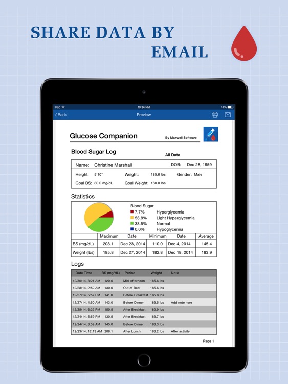 Glucose Companion for iPad screenshot-4