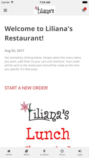 Liliana's Restaurant Online Ordering