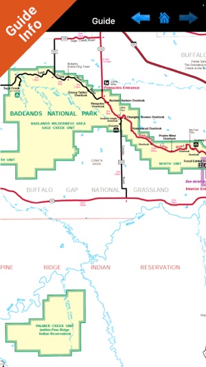 Badlands National Park gps outdoor map with Guide(圖4)-速報App