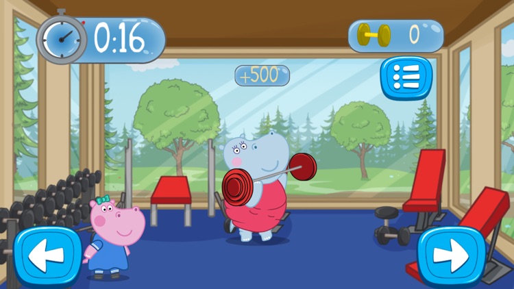 Fitness Games: Hippo Trainer screenshot-4