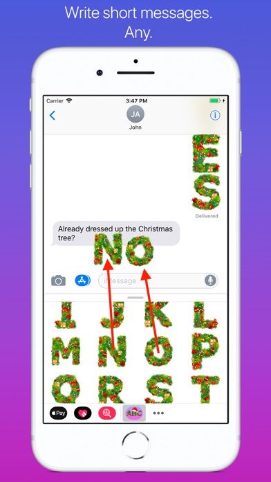 XMAS ABC Christmas Stickers screenshot 2