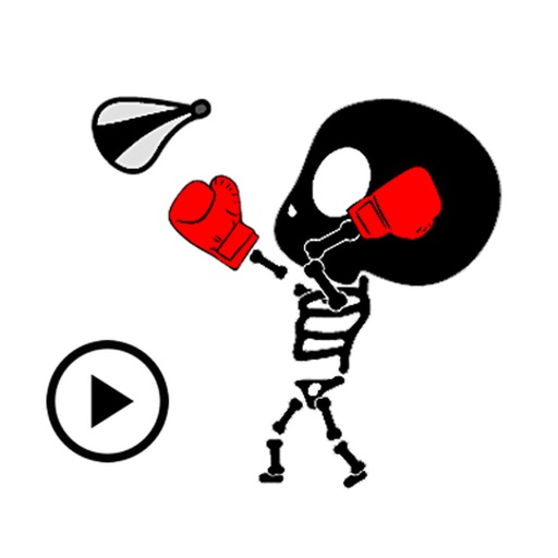 Animated Sporty Skeleton Emoji icon